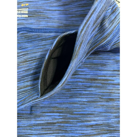 Lucy Women's Blue Striped Full-Length Leggings S Performance Activewear - Picture 4 of 5